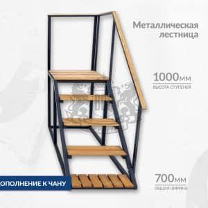 Лестница металлическая с перилой